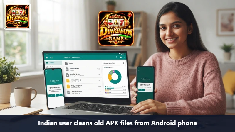 Indian user cleans old APK files from Android phone