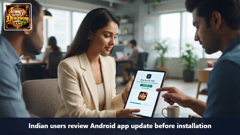 Indian users review Android app update before installation